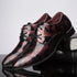 Elegant Patent Leather Oxfords for Men - Ideal for Weddings, Parties, and Business Casual Occasions - Plus Size Lace-Up Pointed Toe Office Work Shoes